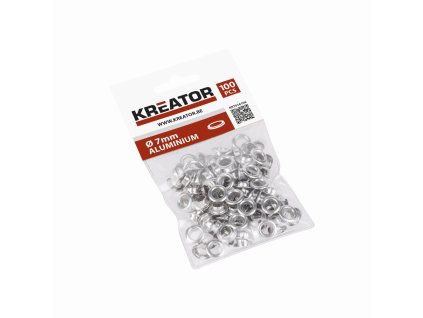 Kroužky hliník 7mm 100ks KREATOR KRT616106