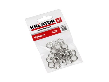 Kroužky hliník 10mm 25ks KREATOR KRT616108
