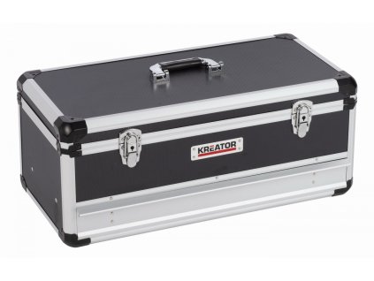 Hliníkový kufr 620x300x255mm 1 zásuvka KREATOR KRT640603B
