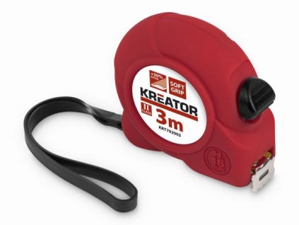 Svinovací metr měkčený úchop 3m KREATOR KRT702003