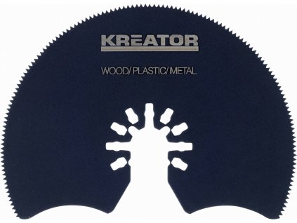 Segmentový řezný kotouč 87 x 1,4 mm dřevo, plast, ocel KREATOR KRT990021