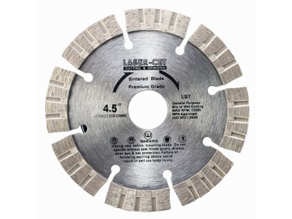 Diamantový kotouč segmentový 115 x 22,23 x 12mm LST LASER-CUT L00111