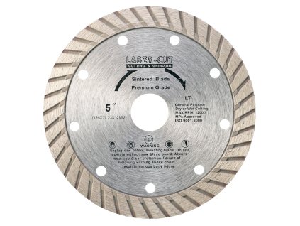 Diamantový kotouč celoobvodový 125 x 22,23 x 12mm LT LASER-CUT L00117