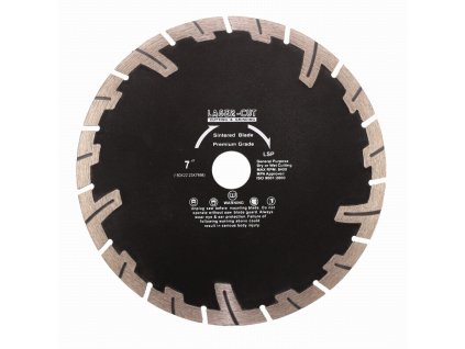 Diamantový kotouč segmentový 180 x 22,23 x 7mm LSP LASER-CUT L00124