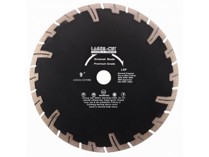 Diamantový kotouč segmentový 230 x 22,23 x 7mm LSP LASER-CUT L00125