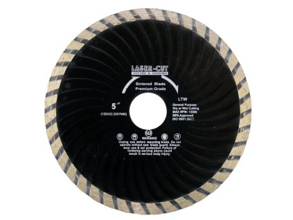 Diamantový kotouč celoobvodový 125 x 22,23 x 7mm LTW LASER-CUT L00127