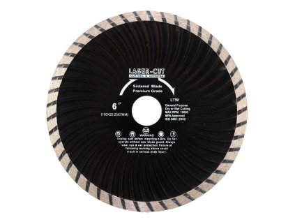 Diamantový kotouč celoobvodový 150 x 22,23 x 7mm LTW LASER-CUT L00128