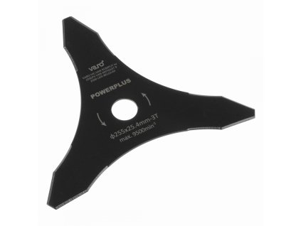 Žací nůž 255 x 25,4mm 3T pro křovinořezy  POWACG3041