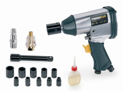 Pneumatický utahovák (sada s oříšky) POWERPLUS POWAIR0010