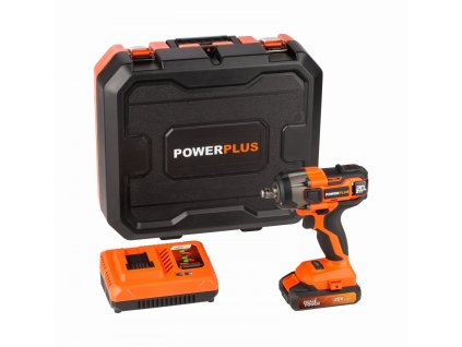 Aku rázový utahovák 1/2" 20V SET POWERPLUS POWDP20160