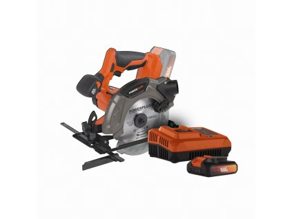 Aku okružní pila 20V SET 165mm LI-ION POWERPLUS POWDP25200SET