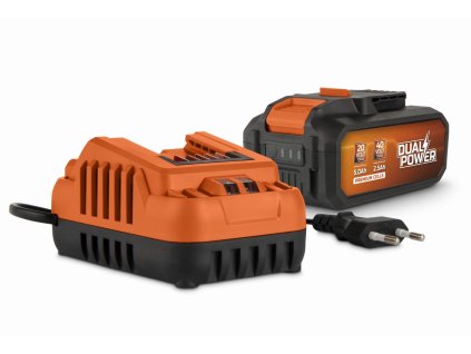 Nabíječka 20V/40V  plus  Baterie 40V LI-ION 2,5Ah POWERPLUS POWDP90640