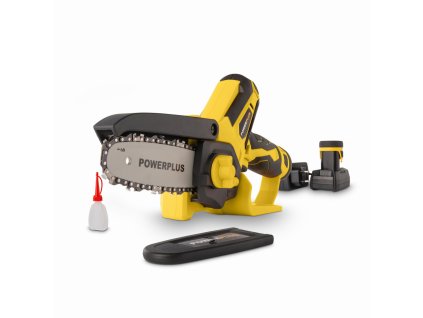 AKU jednoruční řetězová pila 12V LI-ION 100mm 2bat POWERPLUS POWXG1045