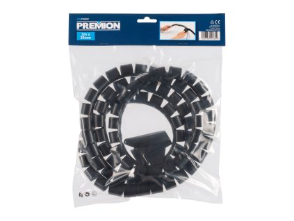 Spirálová trubice na kabely černá 2 m x 25 mm PREMION PREP00007