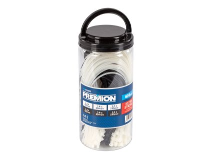 Stahovací pásky MULTI COLOR barevné 600ks PREMION PREP00035