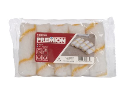 Váleček malířský polyester 100mm 5ks PREMION THEMAP038