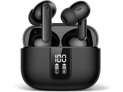 Sluchátka Bluetooth s potlačením hluku - černá GLOX MFair45B