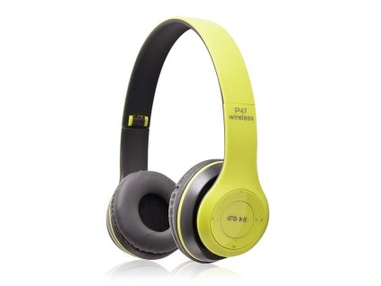 Bezdrátová sluchátka P47 - Zelená  P47Y