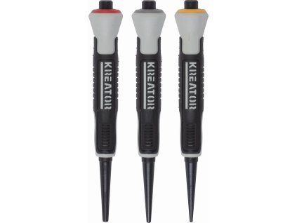 P Sada průbojníků TPR 3ks KREATOR KRT463009 (Varianty Nový)