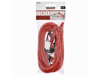 Upínací gumy 8mm, 100cm 4ks KREATOR KRTH40902