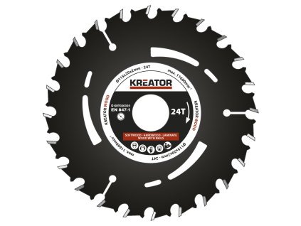 Pilový kotouč pro ponorné pily 115mm, 24T KREATOR KRT020305