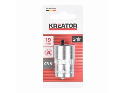Nástrčná hlavice (ořech) 19mm 1/2" KREATOR KRTH30710