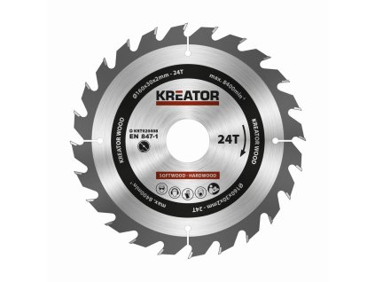 Pilový kotouč na dřevo 160mm, 24T KREATOR KRT020408