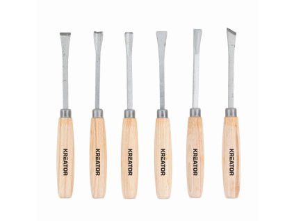 Mini řezbářské nožíky / dláta 6ks KREATOR KRTH23203