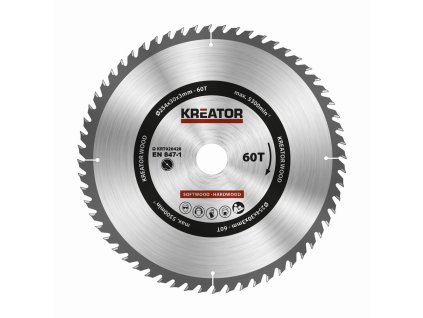 Pilový kotouč na dřevo 254mm, 60T KREATOR KRT020428