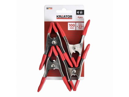 Pružinová svěrka 100mm (sada 4ks) KREATOR KRTH40501