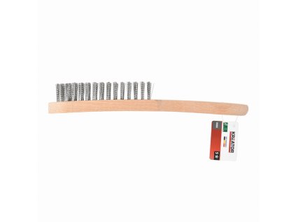 Ruční drátěný nerezový kartáč, dřevěná rukojeť KREATOR KRTH50004