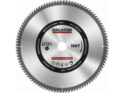 Pilový kotouč na dřevo 305mm, 100T KREATOR KRT020431