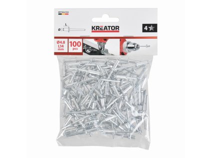 Trhací nýty 4,8x14mm 100ks KREATOR KRTH62705
