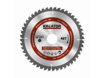 Pilový kotouč univerzální 185mm, 48T KREATOR KRT020503