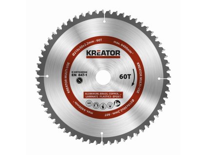 Pilový kotouč univerzální 210mm, 60T KREATOR KRT020504