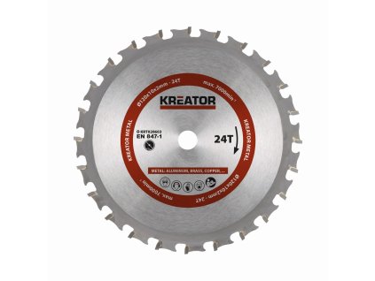 Pilový kotouč na kov 120 mm, 24 Z KREATOR KRT020603