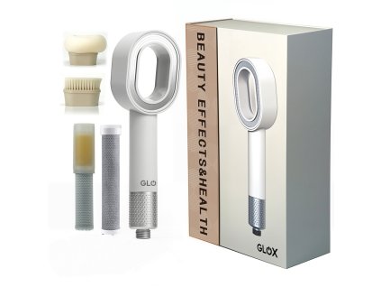 Filtrační sprchová hlavice sada bílá GLOX SH001W