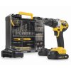 Aku vrtačka s příklepem bezuhlíková 20V  plus  78ks příslušenství POWERPLUS POWX00850