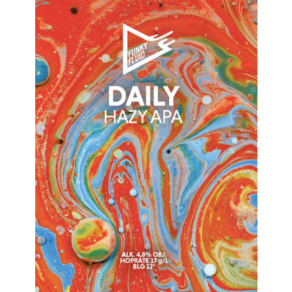 Funky Fluid Daily HazyAPA label