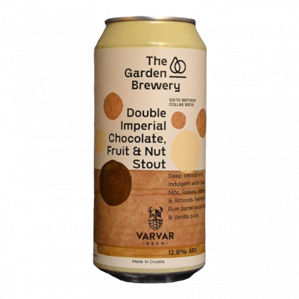 the garden brewery varvar double imperial chocolate fruit nut stout 25 44cl can