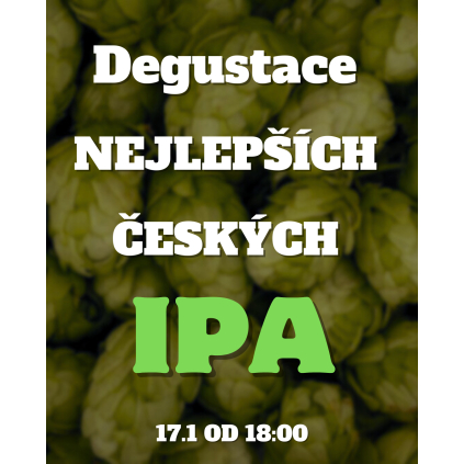 Degustace nejlepších českých IPA 17.1.2025