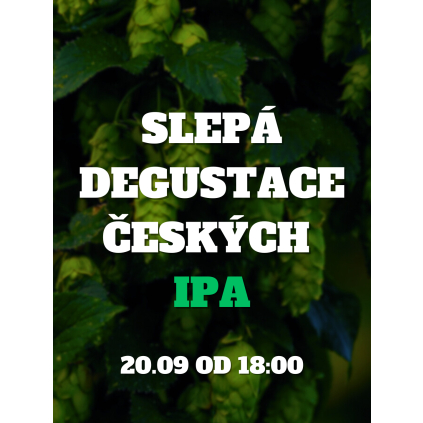 Slepá degustace českých IPA 20.09