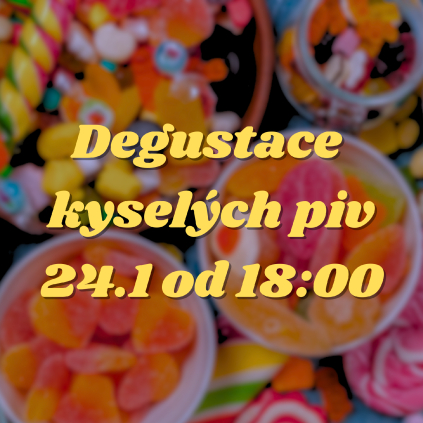 Degustace kyselých piv 24.1.2026 Karlin