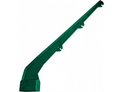 Bavolet PVC na sloupek 60 × 40 mm, jednostranný - zelený