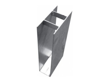 drzak desky plech 5cm prubezny h 20cm