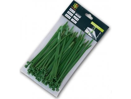 Stahovací pásky na stínící tkaninu 1x balení po 100ks - Zelené