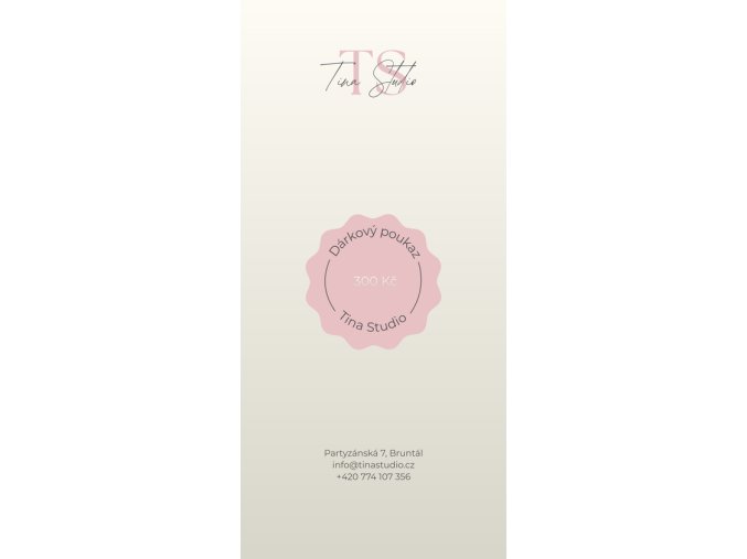 Dárkový poukaz 30 minut