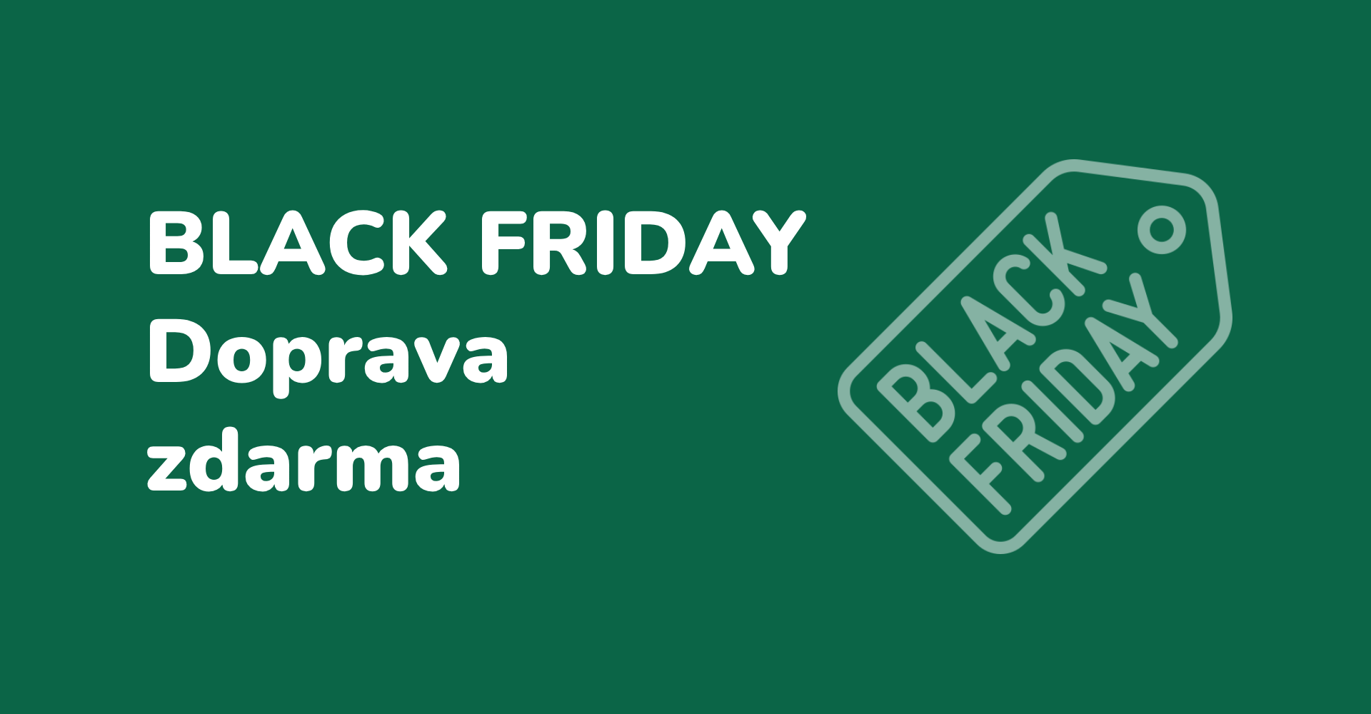 BLACK FRIDAY 2025: První sníh napadl a doprava je zdarma!