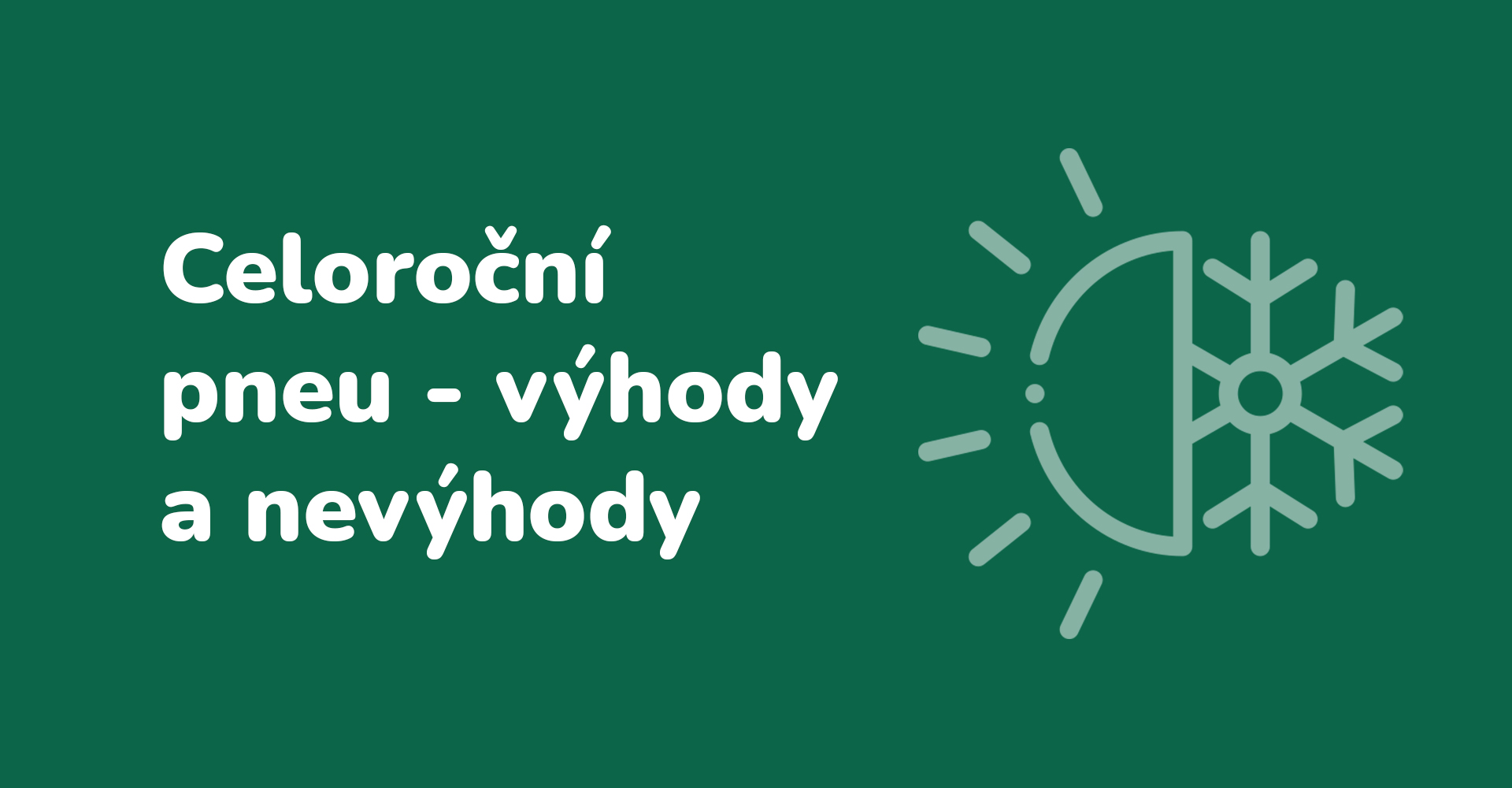 Celoroční pneu - výhody a nevýhody