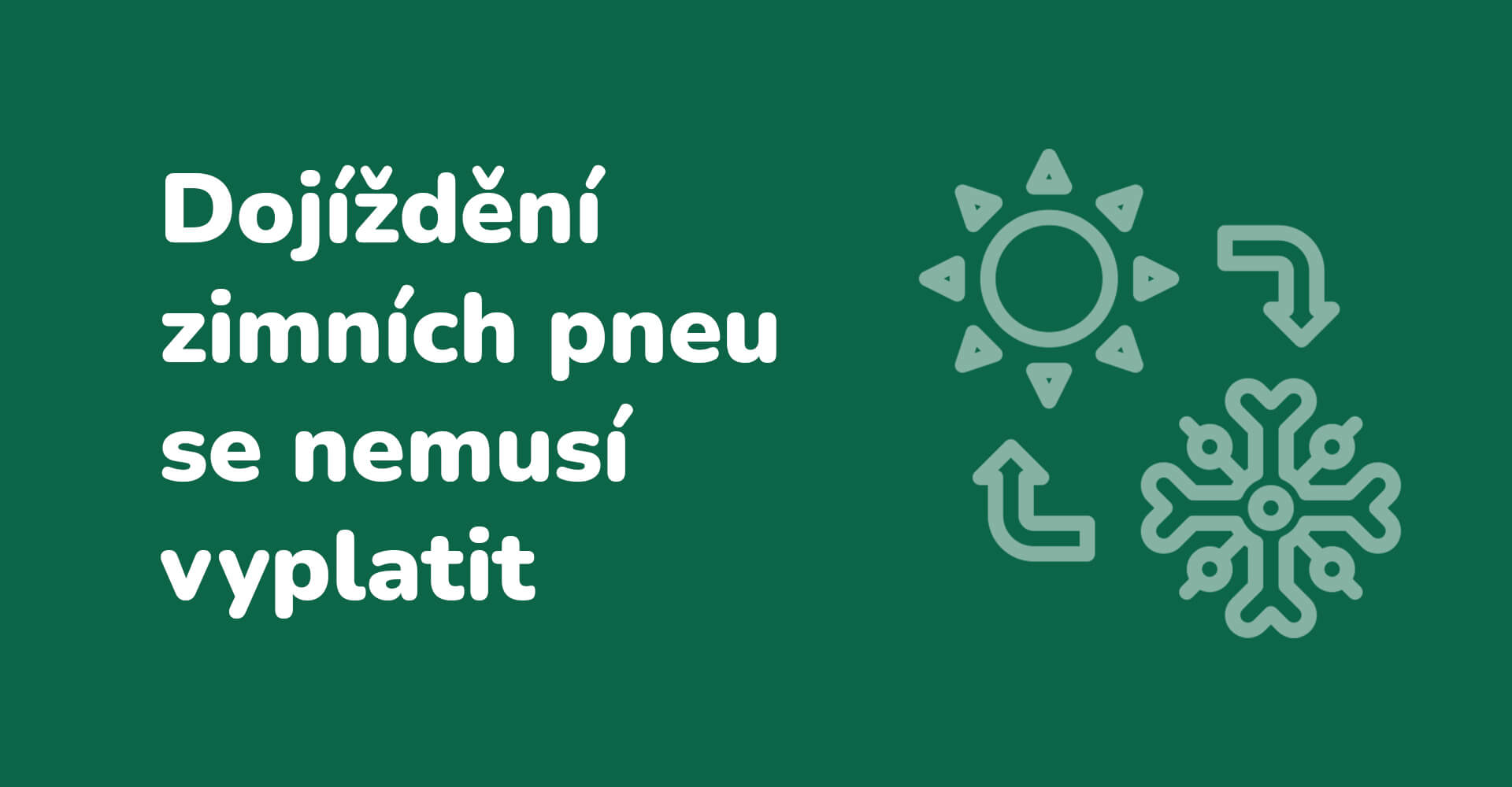 Dojíždění zimních pneumatik v létě se nemusí vyplatit